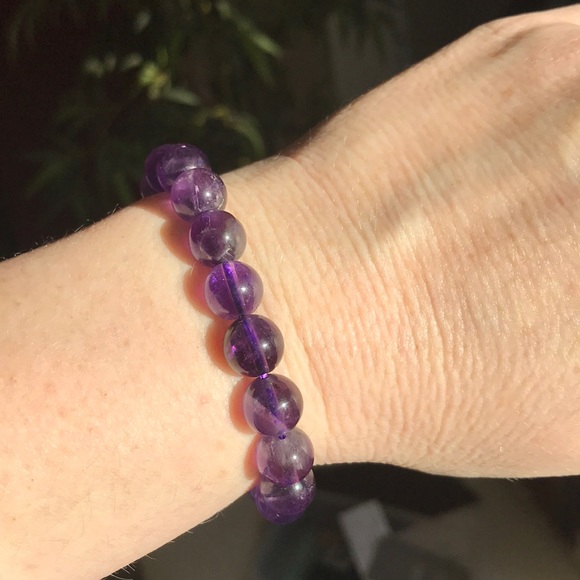 Gorgeous Rich purple amethyst bracelet Reiki✨ - Picture 7 of 8
